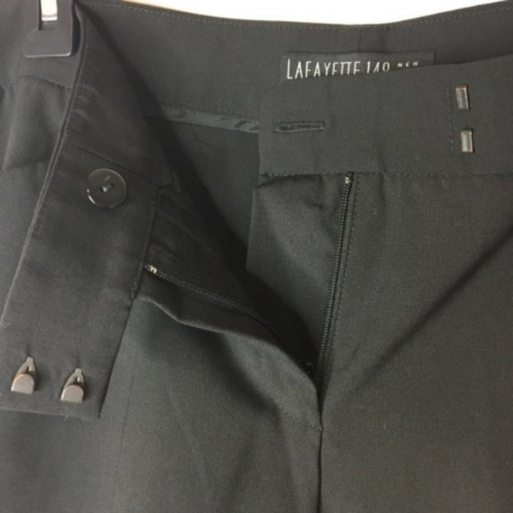 Lafayette 148 Sz. 4 Black Ankle Crop Pant cd031 - Picture 5 of 8